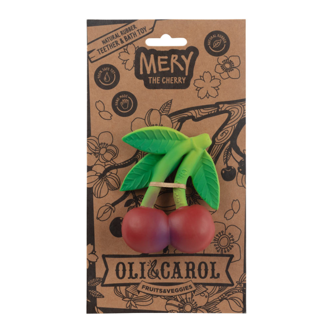 Погремушки, прорезыватели - Игрушка-прорезыватель Oli and Carol Вишенька Мэри (8437015929491)#3