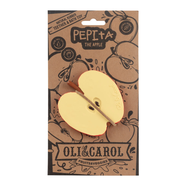 Погремушки, прорезыватели - Игрушка-прорезыватель Oli and Carol Яблоко Пепита (8437015929507)#3