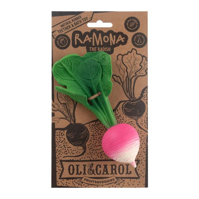 Погремушки, прорезыватели - Игрушка-прорезыватель Oli and Carol Редис Рамона (8437015929484)#2