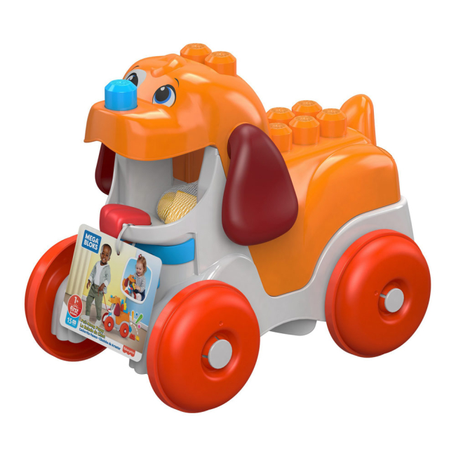 Блокові конструктори - Каталка Mega Bloks Веселий конструктор Песик (GNW63)#2