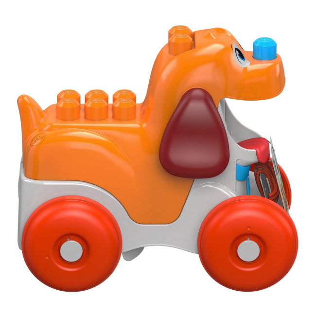 Блокові конструктори - Каталка Mega Bloks Веселий конструктор Песик (GNW63)#3