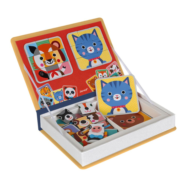Обучающие игрушки - Магнитная книга Janod Микс животных (J02587)#2