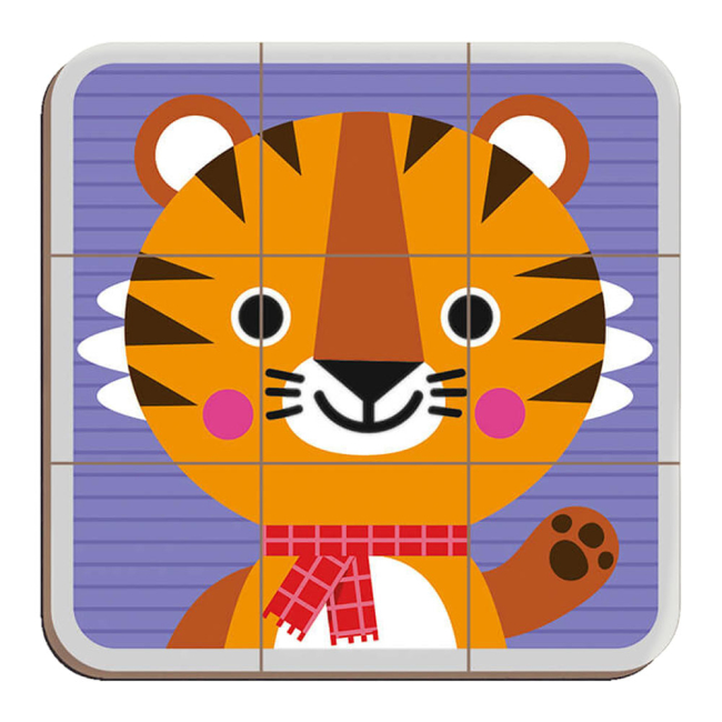 Обучающие игрушки - Магнитная книга Janod Микс животных (J02587)#4