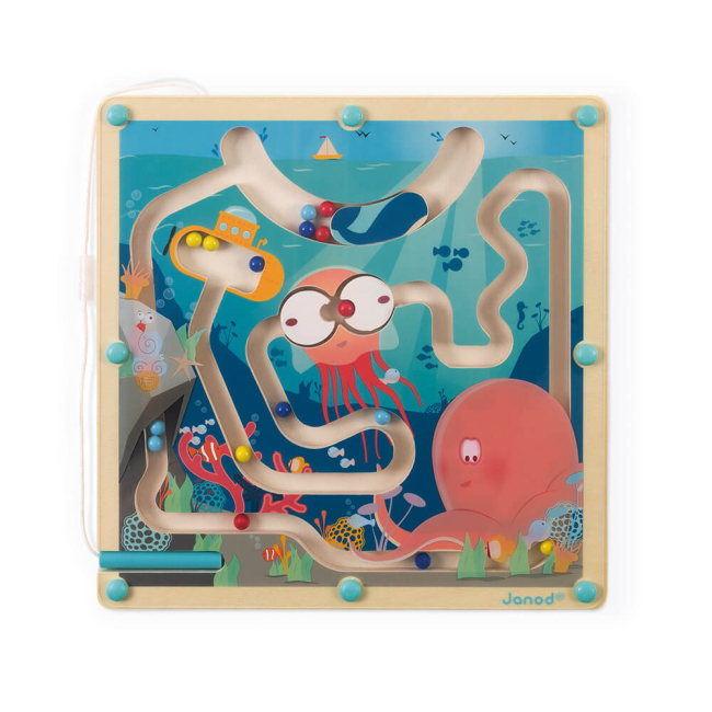 Настольные игры - Магнитный лабиринт Janod Океан (J05312)#2