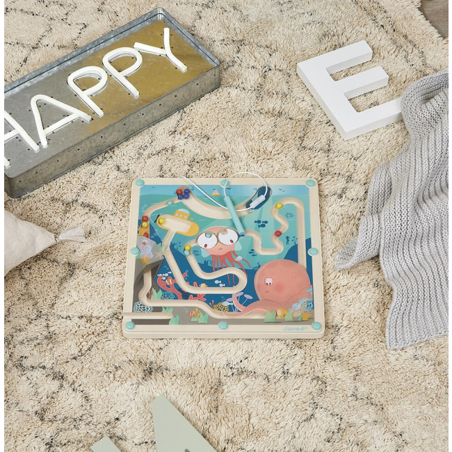 Настольные игры - Магнитный лабиринт Janod Океан (J05312)#5