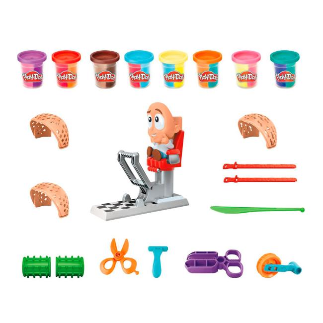 Набори для ліплення - Набір для ліплення Play-Doh Божевільні зачіски (F1260)#3