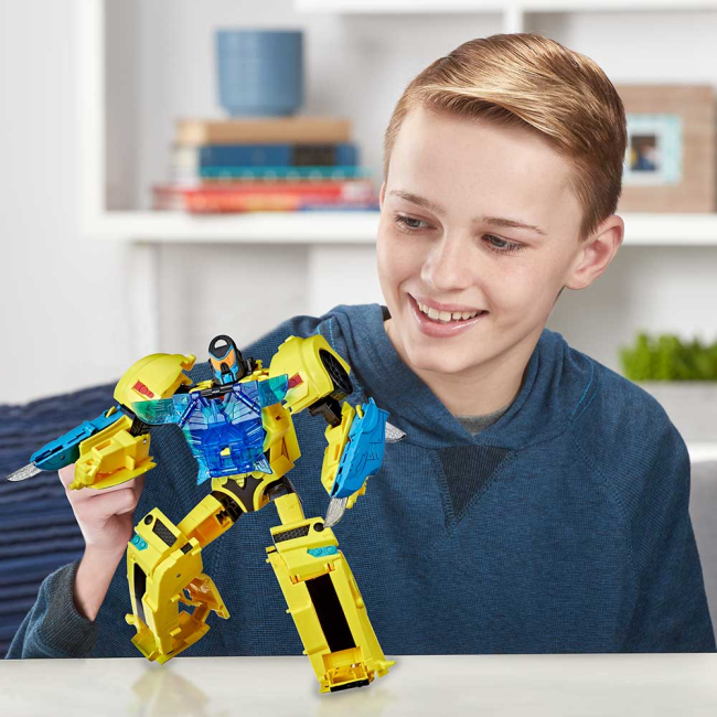 Трансформеры - Игровой набор Transformers Кибервселенная Battle call officer Бамблби (E8228/E8381)#5