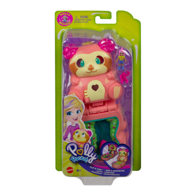 Куклы - Набор Polly Pocket Покрути и открой Тропический ленивец (GTM56/GTM59)#5