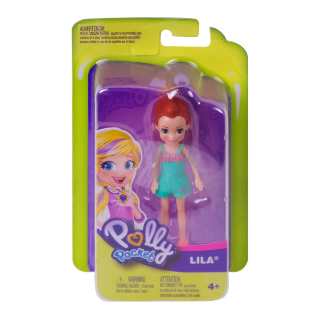 Ляльки - Лялька Polly Pocket Ліла в бірюзовому комбінезоні (FWY19/GDL00)#2