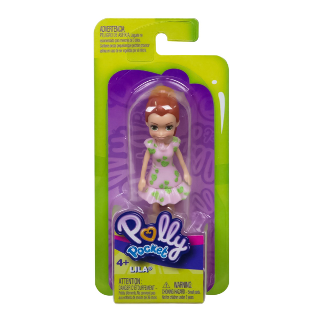 Куклы - Кукла Polly Pocket Лила в розовом платье в сердечки (FWY19/GKL30)#2