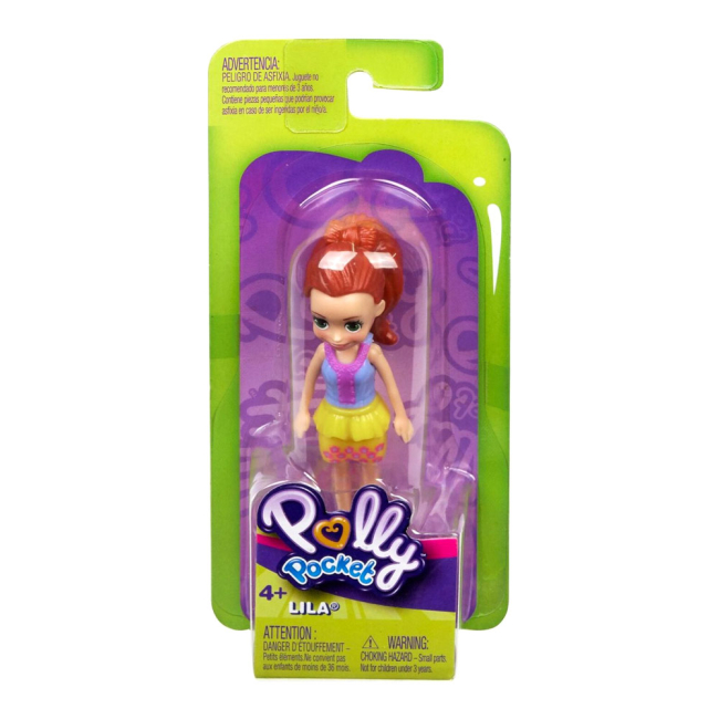 Куклы - Кукла Polly Pocket Лила желтой юбке и топе (FWY19/GFP78)#2