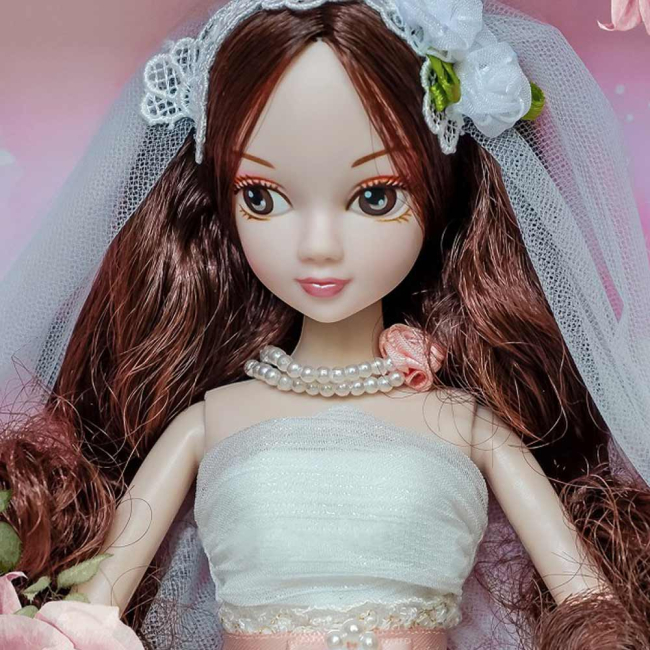 Ляльки - Лялька Kurhn Щаслива пора у білій весільній сукні (6938142091027)#3