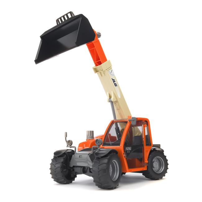 Транспорт и спецтехника - Погрузчик Bruder JLG 2505 telehandler с телескопическим ковшом 1:16 (02140)#2