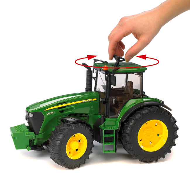 Транспорт и спецтехника - Автомодель Bruder Трактор John deere 7930 с погрузчиком 1:16 (03051)#4