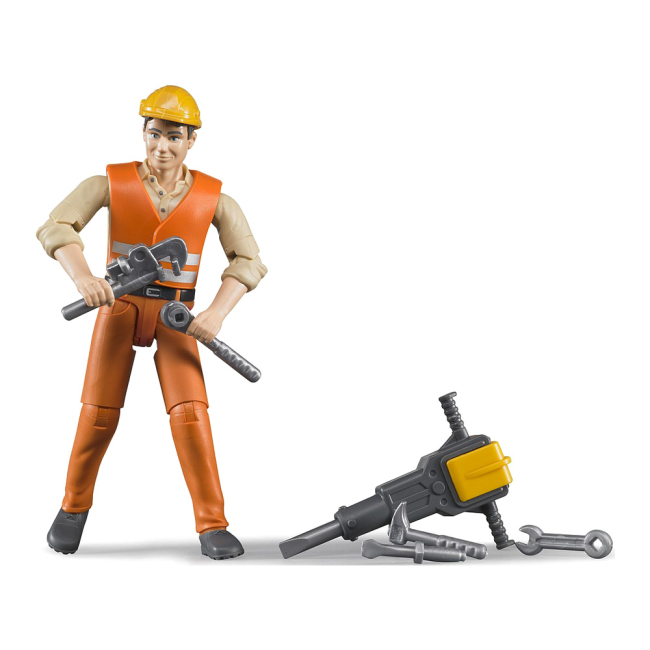 Фигурки человечков - Игровая фигурка Bruder Строитель (60020)#2