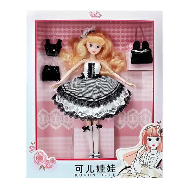 Куклы - Кукла Kurhn Благословение в бело-черном платье (6938142011513/1151-1)#2