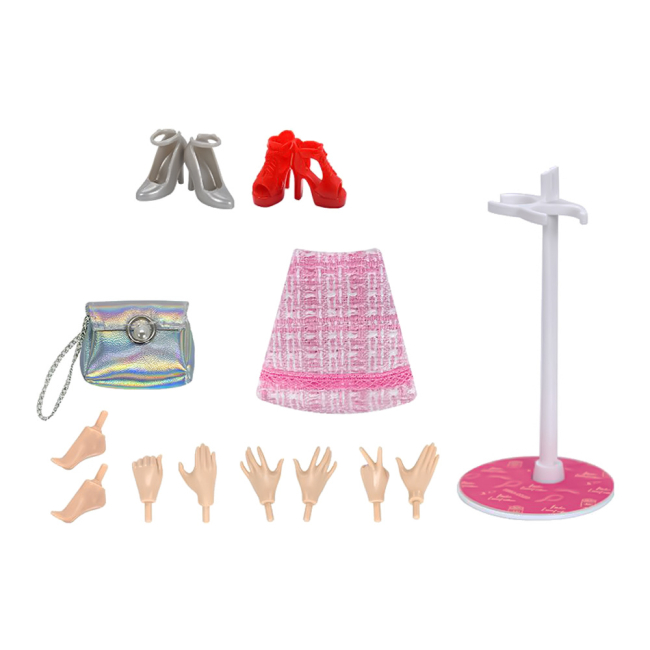 Ляльки - Лялька Kurhn Модниця у рожевому береті та сарафані (6938142030835/3083-1)#4