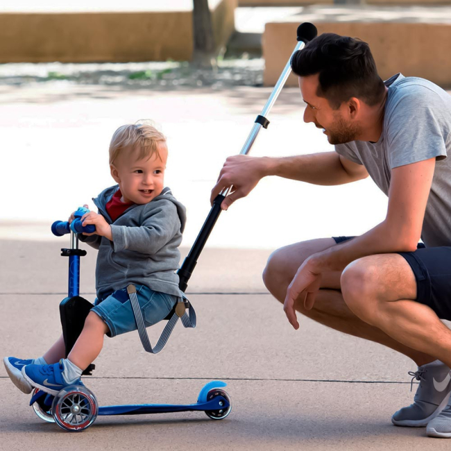 Самокаты - Самокат Micro Mini 3in1 deluxe plus синий (MMD080)#5