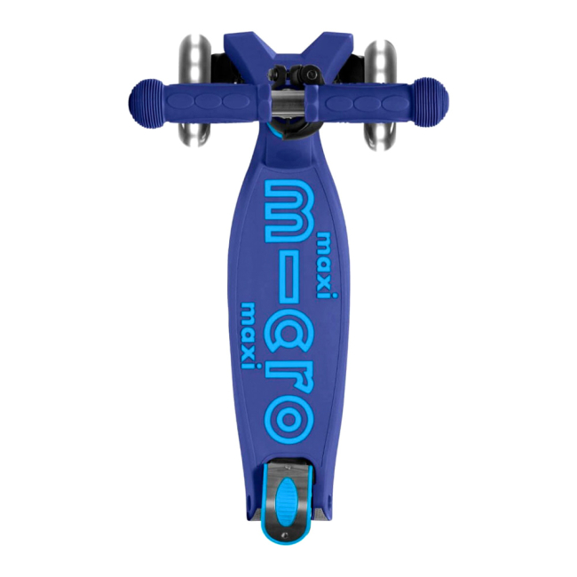 Самокати - Самокат Micro Maxi deluxe led темно-синій складаний (MMD099)#3