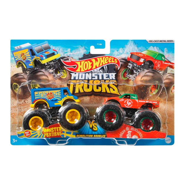 Автомоделі - Машинки Hot Wheels Monster trucks Monster Portions і Tuong ot Sriracha 1:64 (FYJ64/GTJ49)#4