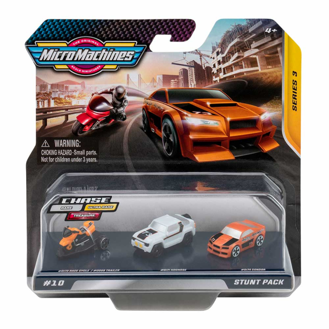 Автомоделі - Набір машинок Micro Machines W3 Трюковий 3 штуки (MMW0192)#2