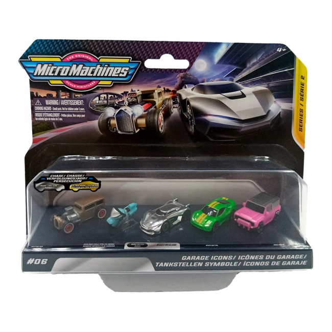 Автомоделі - Набір машинок Micro Machines W2 Гіперкар Срібна погоня 5 штук (MMW0174)#5