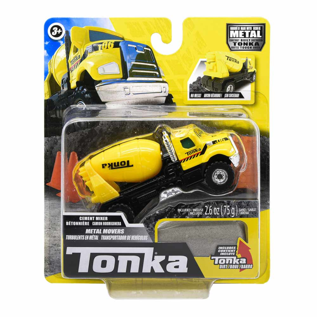 Транспорт і спецтехніка - Машинка Tonka Бетономішалка міні з піском 1:64 (06048)#3