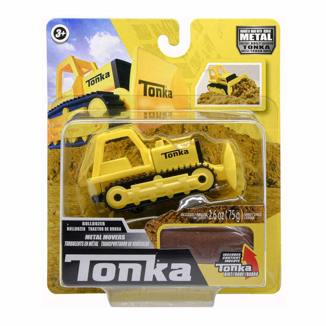 Транспорт и спецтехника - Машинка Tonka Бульдозер мини с песком 1:64 (06042)#3