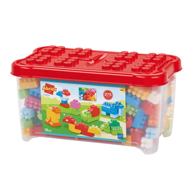 Блокові конструктори - Конструктор Ecoiffier Abrick у прозорому боксі 275 елементів (001389)#2