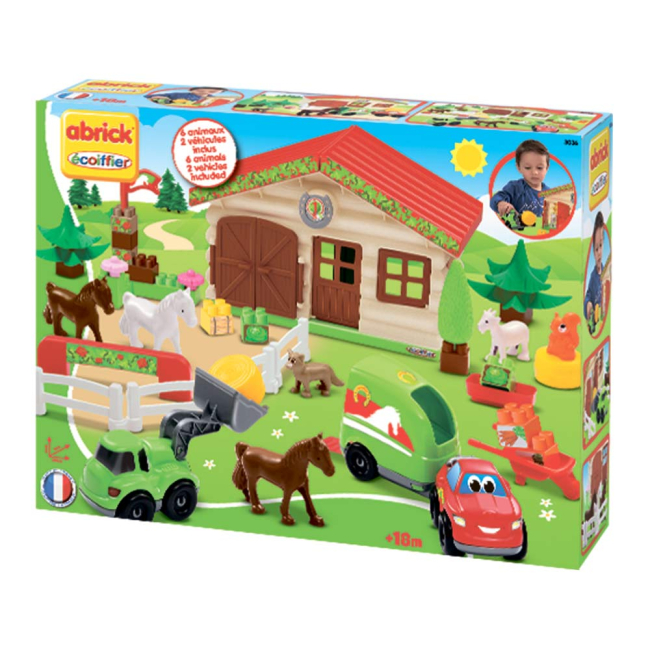 Конструктори з унікальними деталями - Конструктор Ecoiffier Abrick Фермерське господарство з аксесуарами (003036)#2
