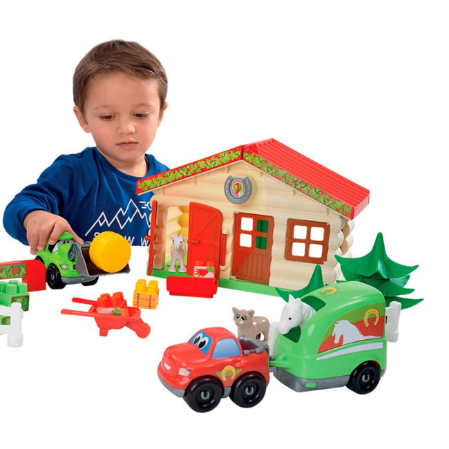 Конструктори з унікальними деталями - Конструктор Ecoiffier Abrick Фермерське господарство з аксесуарами (003036)#3