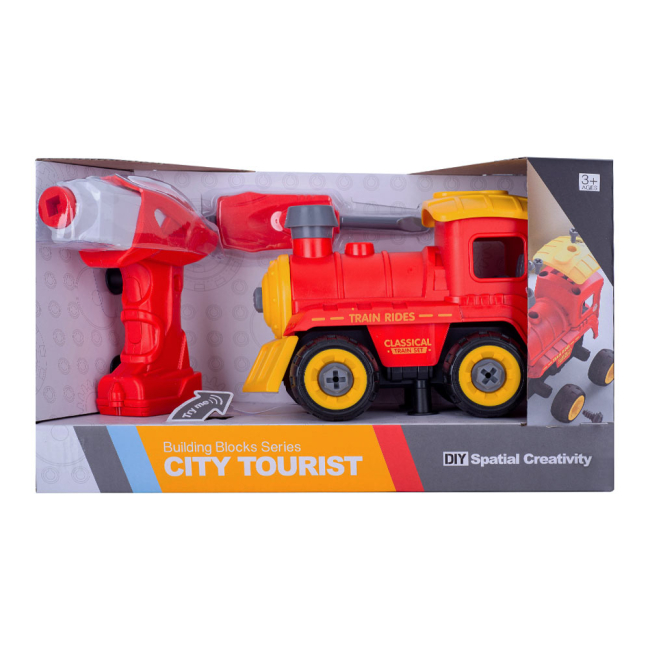 Конструктори з унікальними деталями - Конструктор Diy spatial creativity Поїзд (CJ-1379241)#3