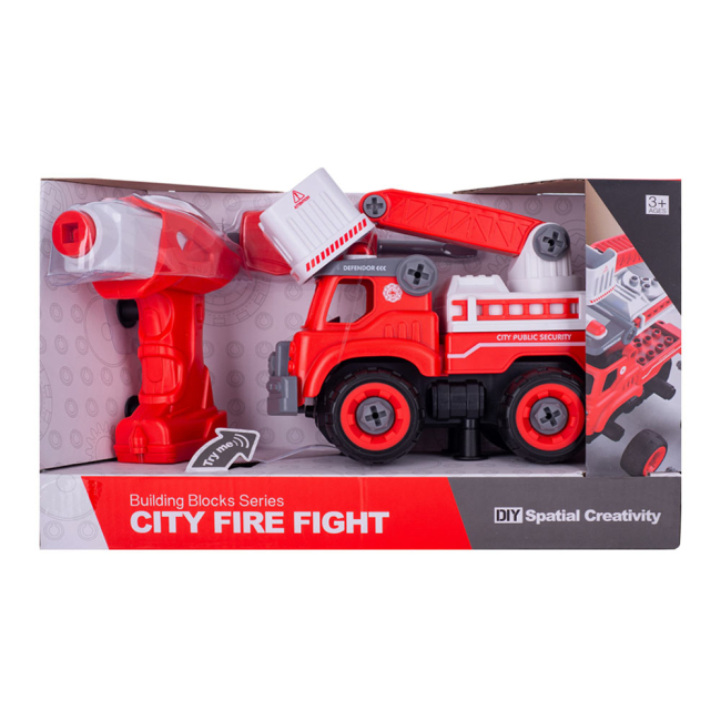Конструктори з унікальними деталями - Конструктор Diy spatial creativity Пожежний кран (CJ-1365105)#4