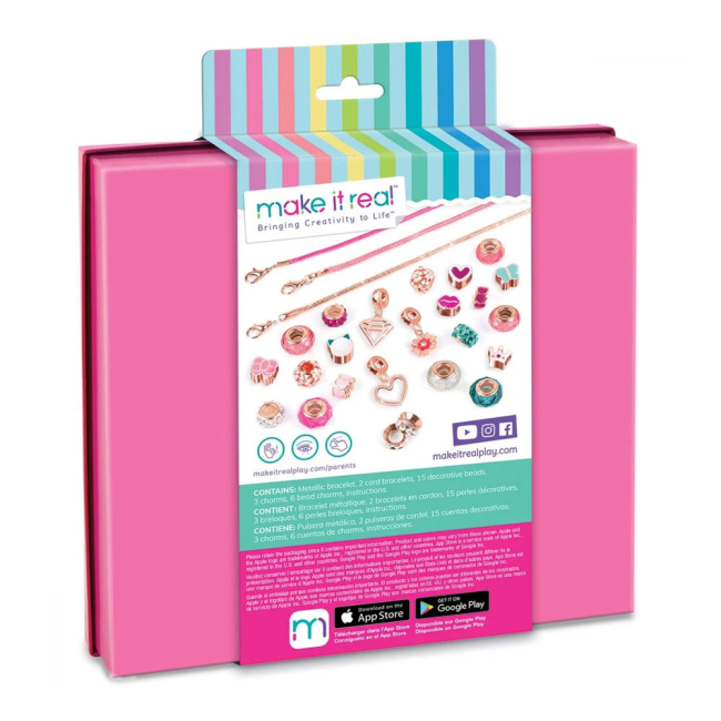 Наборы для творчества - Набор для создания браслетов Make it Real Розовое сияние (MR1722)#2