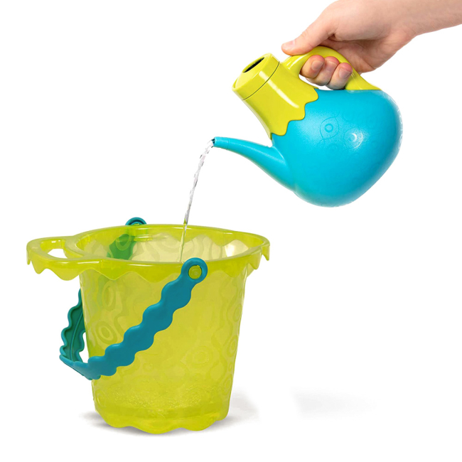 Набори для пісочниці - Набір для пісочниці Battat Summer Пляжна сумочка із зеленим відром (BX1307Z)#4