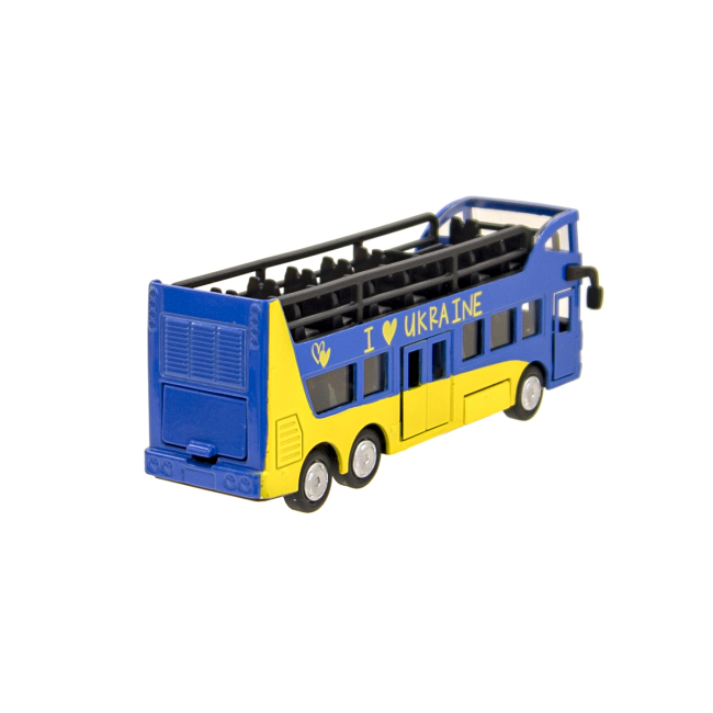 Транспорт и спецтехника - Модель Технопарк Автобус двухэтажный Украина (SB-16-21-UKR)#3