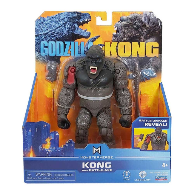 Фигурки персонажей - Игровой набор Godzilla vs Kong Конг с боевым топором (35303)#3