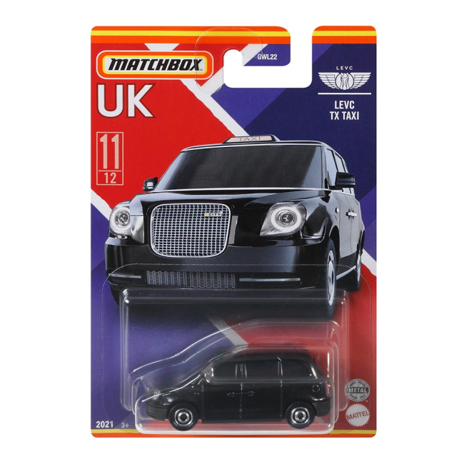 Транспорт и спецтехника - Такси Matchbox Best of UK Levc TX 1:64 (GWL22/GWL29)#2
