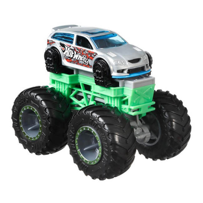 Автомодели - Набор машинок Hot Wheels Monster trucks Создатель монстров голубая и серая 1:64 (GWW13/GWW15)#2