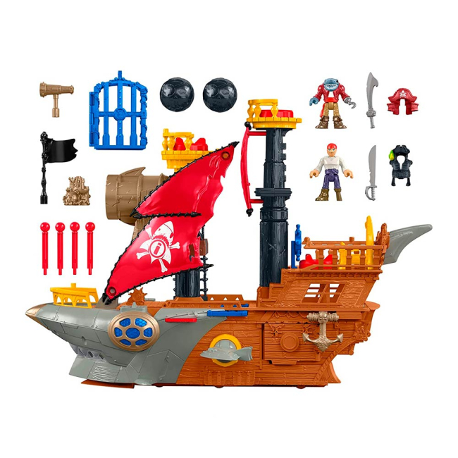 Транспорт и спецтехника - Игровой набор Imaginext Пиратский корабль (DHH61)#3