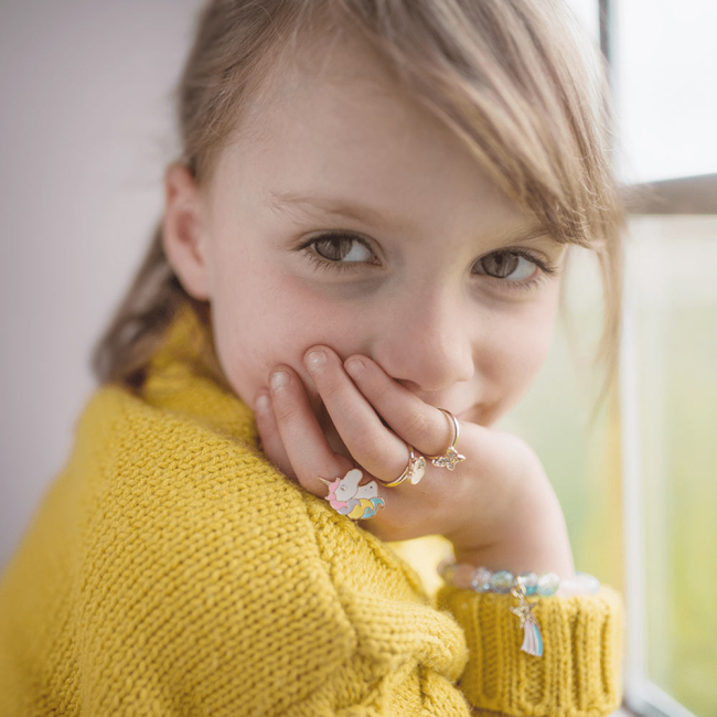 Біжутерія та аксесуари - Набір кілець Great Pretenders Метелик і єдиноріг (90205GP)#3