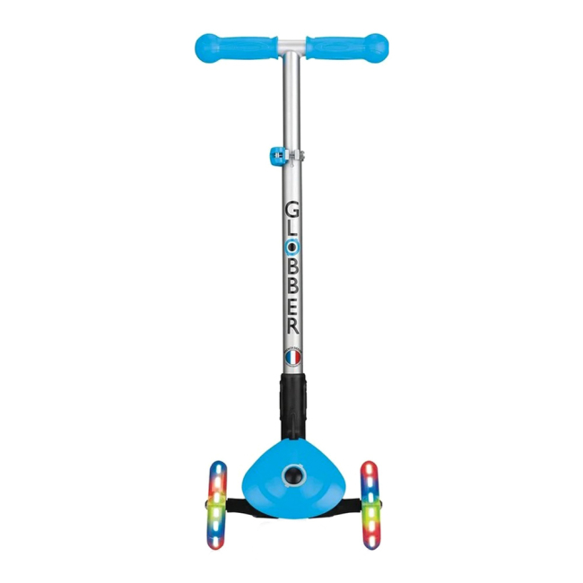 Самокаты - Самокат Globber Primo foldable lights голубой (432-101-2)#2