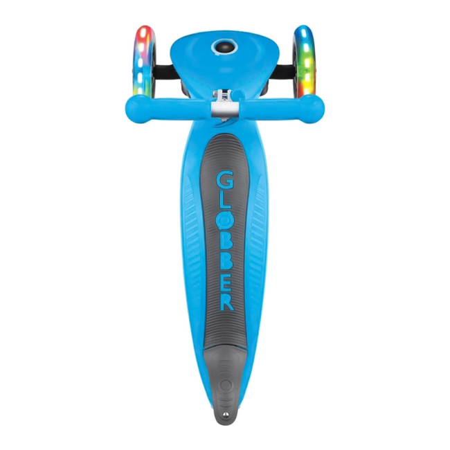 Самокаты - Самокат Globber Primo foldable lights голубой (432-101-2)#3