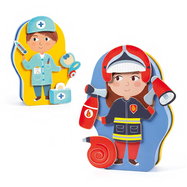 Настільні ігри - Магнітна гра DJECO Професії (DJ03086)#2