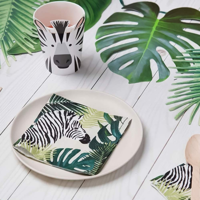 Аксесуари для свят - Паперові стаканчики Talking tables Зебра 250 мл 8 штук (ANIMAL-CUPZEBRA)#3