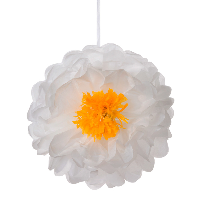 Аксесуари для свят - Декоративні помпони Talking tables Ромашки 3 штуки (DD-POMFLOWER-DAISY)#2