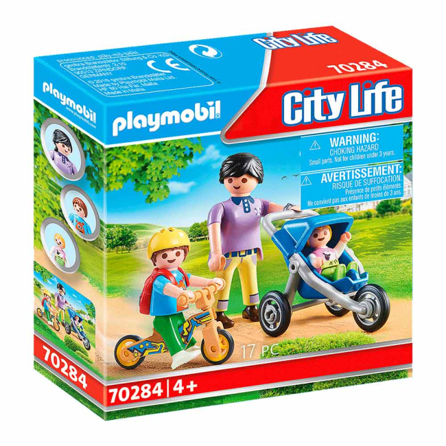 Конструкторы с уникальными деталями - Конструктор Playmobil City life Мама с детьми (70284)#3
