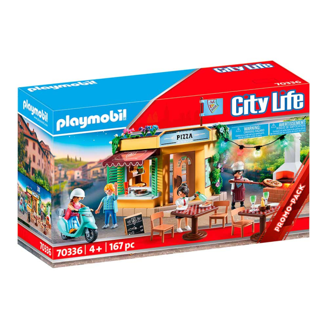 Конструктори з унікальними деталями - Конструктор  Playmobil City life Піцерія (70336)#3
