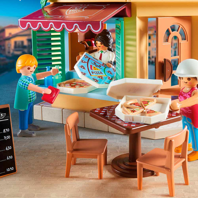 Конструктори з унікальними деталями - Конструктор  Playmobil City life Піцерія (70336)#4