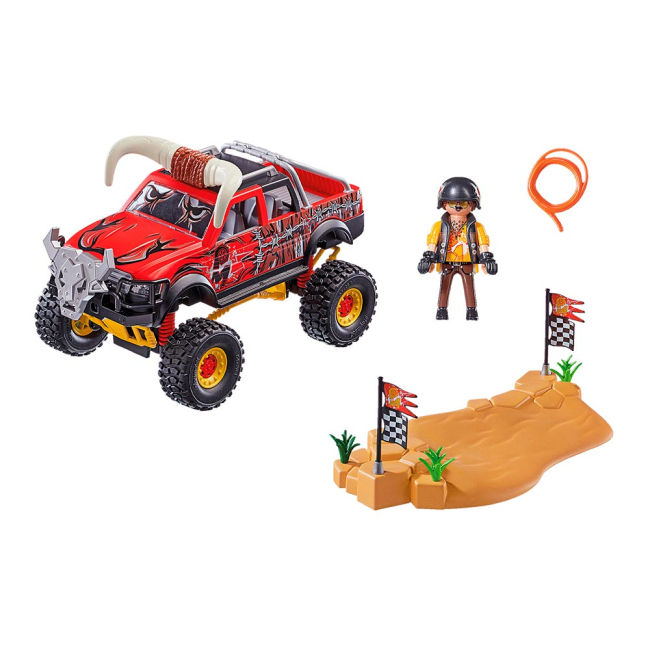 Конструктори з унікальними деталями - Конструктор Playmobil Stunt show Машина бик (70549)#2